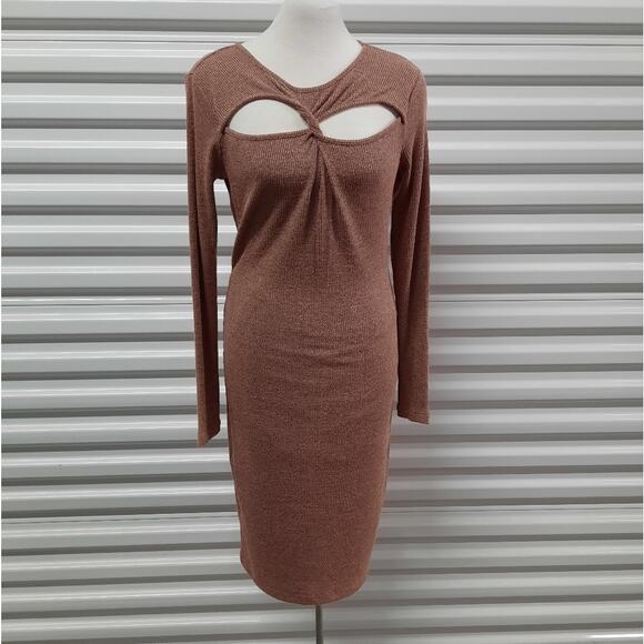 Walter Baker Tenley Sweater Dress Womens XL Long Sleeve Stretch Bodycon - Picture 2 of 8